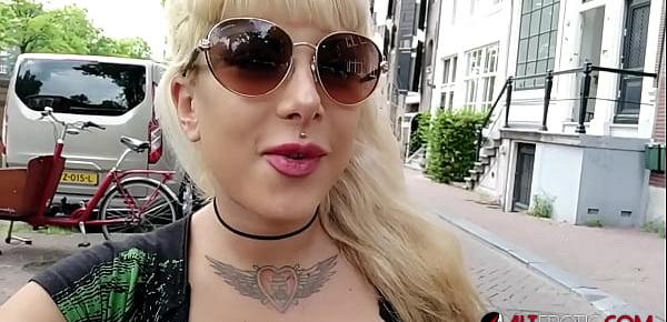  Katerina Kalista tattoos herself then masturbates